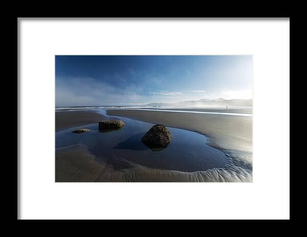 Beach Framed Print featuring the photograph Fresh Start (or Morning Flare) by Dani Bs.