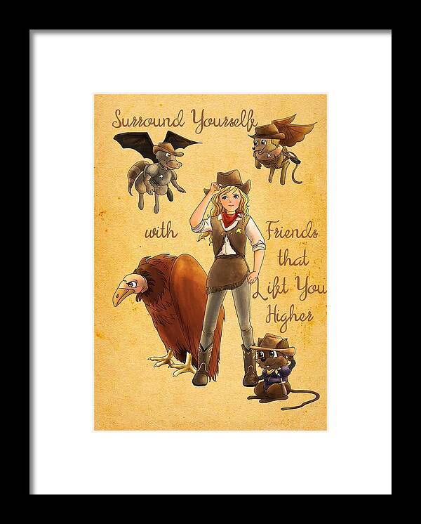 Wurtherington Diary Framed Print featuring the painting Friends That Lift by Reynold Jay