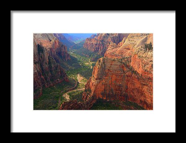 Observation Point Framed Print featuring the photograph From Observation Point by Raymond Salani III