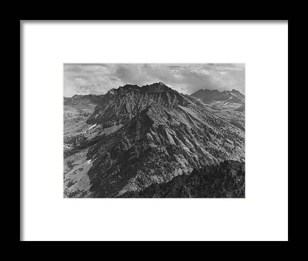 Windy Point Framed Print featuring the painting From Windy Point Middle Fork Kings River Canyon by Ansel Adams