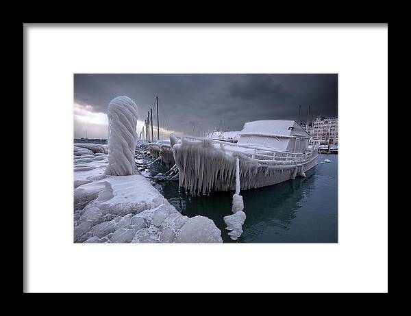 Outdoors Framed Print featuring the photograph Frozen Boat by James Forsyth