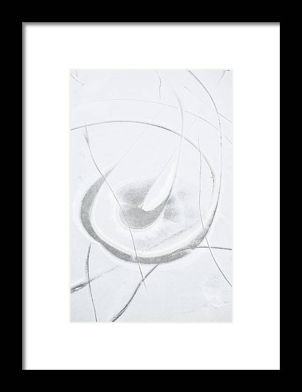 Outdoors Framed Print featuring the photograph Frozen Surface by Stefanie Grewel