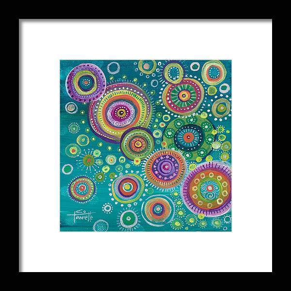 Full Circle Framed Print featuring the painting Full Circle by Tanielle Childers