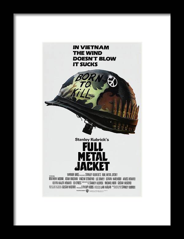 1980s Framed Print featuring the photograph Full Metal Jacket -1987-. by Album