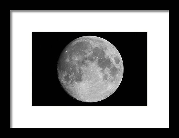 Empty Framed Print featuring the photograph Full Moon by Macroworld