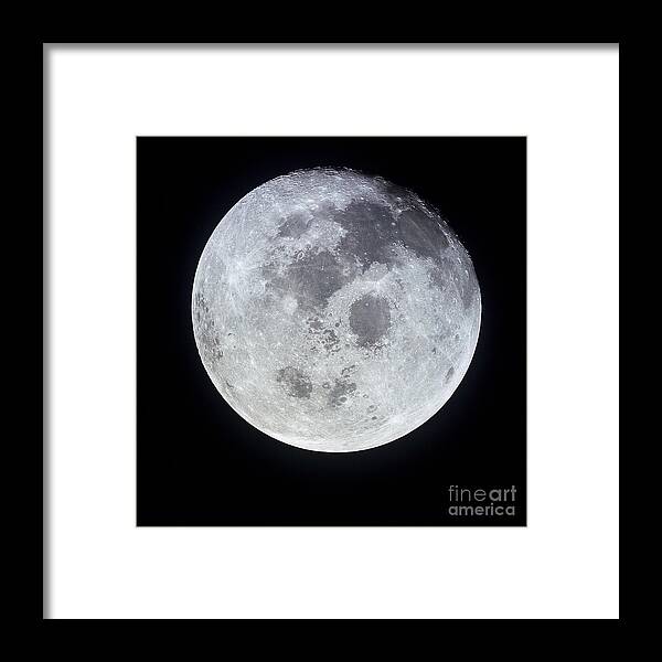 Full Moon Framed Print featuring the photograph Full Moon Photograph by American School