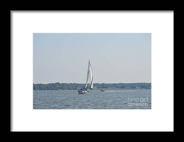 Aicy Karbstein Framed Print featuring the photograph Fun on Water by Aicy Karbstein
