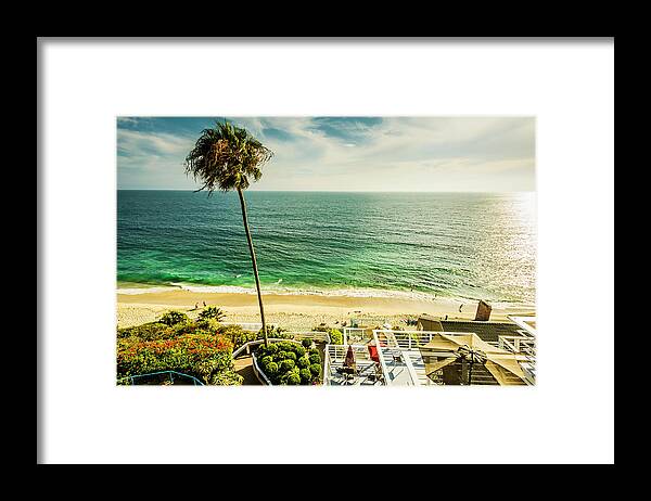Fashion Editorial Laguna Riviera Beach Resort - Presti Framed Print featuring the photograph Fun Summer Laguna Beach 5530 by Neptune - Amyn Nasser Photographer