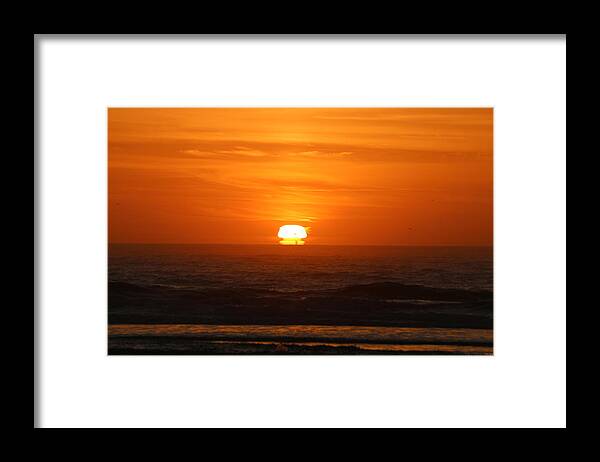 Sunset Framed Print featuring the photograph Funky Sunset by Christy Pooschke
