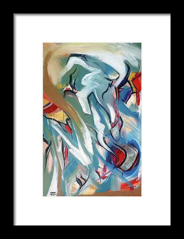  Framed Print featuring the painting Fury of the wind by John Gholson