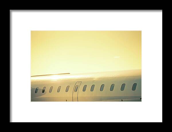 Part Of A Series Framed Print featuring the photograph Fuselage Cross Processed by Hal Bergman Photography