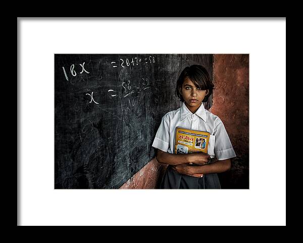 School Framed Print featuring the photograph Future Study by Saeed Dhahi
