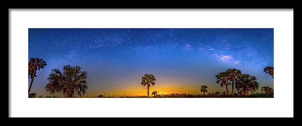 Milky Way Framed Print featuring the photograph Galaxy Sunrise by Mark Andrew Thomas