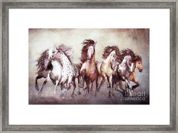 DEEP FRAMED CANVAS WALL ART PICTURE PAPER PRINT THE MAGNIFICENT SEVEN YELLOW