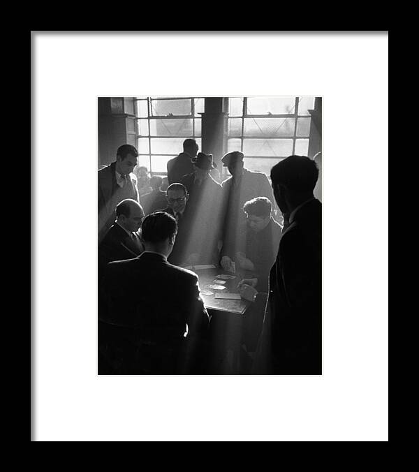 1950-1959 Framed Print featuring the photograph Gambling by John Chillingworth