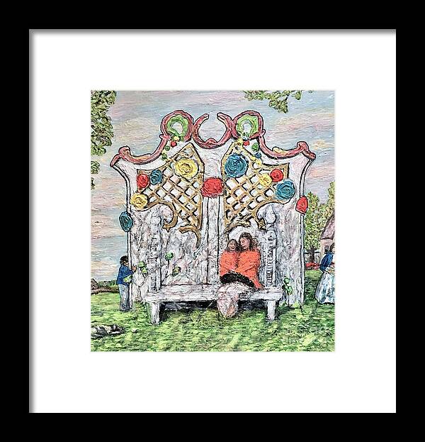 Garden Party Framed Print featuring the painting Garden Party by Richard Wandell