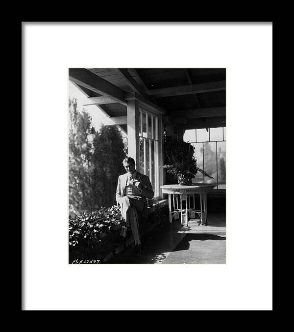 People Framed Print featuring the photograph Gary Cooper by Hulton Archive