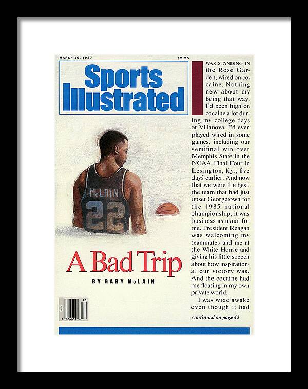 Cocaine Framed Print featuring the photograph Gary Mclain A Bad Trip Sports Illustrated Cover by Sports Illustrated