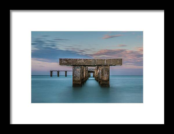 Clouds Framed Print featuring the photograph Gasparilla Island Pier by Joe Leone