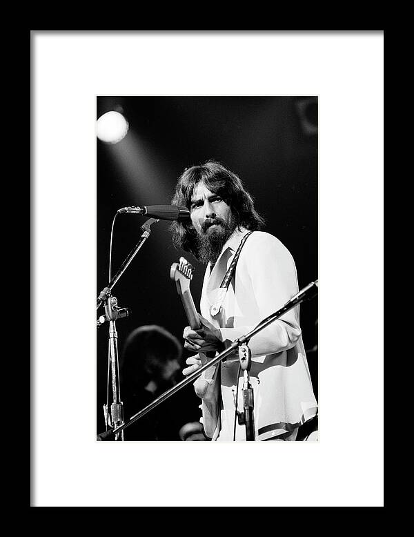 George Harrison Framed Print featuring the photograph George Harrison Performance by Bill Ray