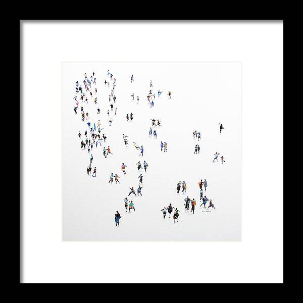 Get Together Framed Print featuring the painting Get Together by Neil McBride