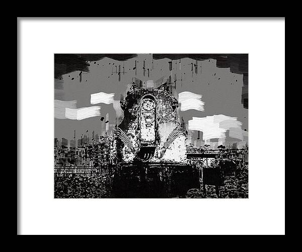 Gg-1 Framed Print featuring the mixed media GG-1 Electric Locomotive by Christopher Reed