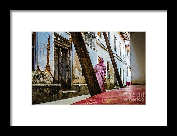 Ghost Framed Print featuring the photograph Ghost in the picture. Stone Town, Zanzibar by Lyl Dil Creations