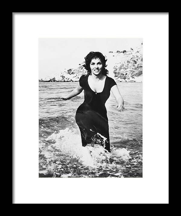1950-1959 Framed Print featuring the photograph Gina Lollobrigida In The Law Movie On by Keystone-france