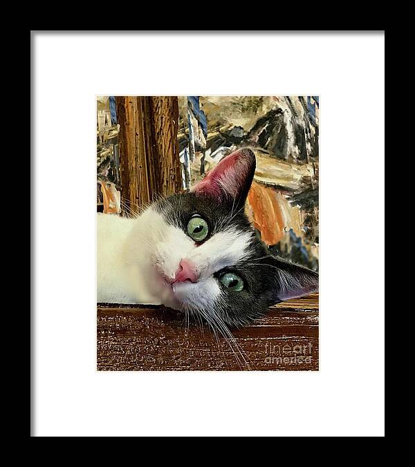 Girlie Framed Print featuring the photograph Girlie at the Art Gallery by Janette Boyd