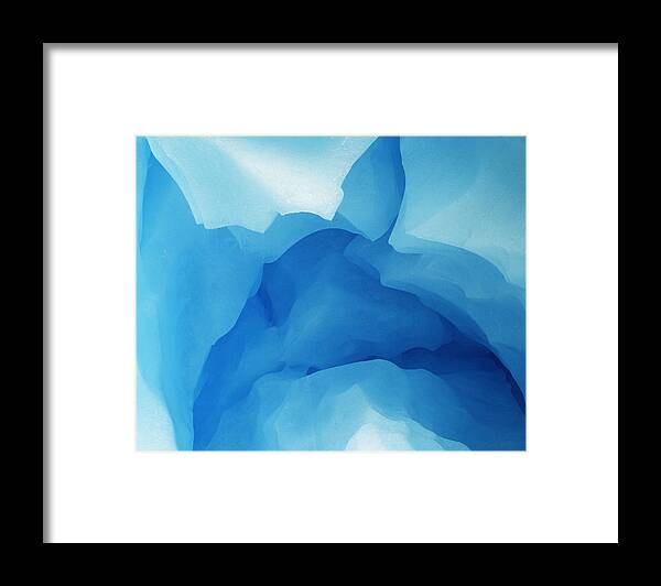 Outdoors Framed Print featuring the photograph Glacial Ice, Close-up by Hans Strand