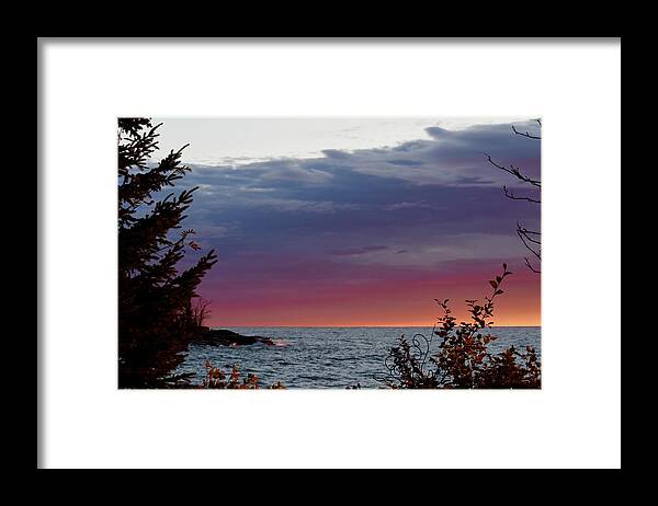 Lake Superior Framed Print featuring the photograph Glad I Woke Up Early by Hella Buchheim