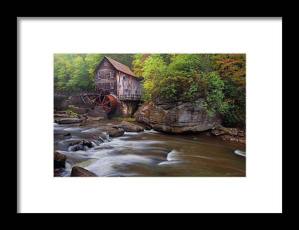 Grist Mill Framed Print featuring the photograph Glade Creek Grist Mill by Dennis Sprinkle