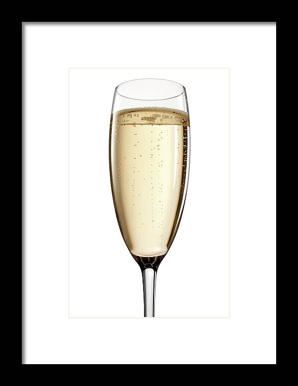 Event Framed Print featuring the photograph Glass Of Champagne by Malerapaso