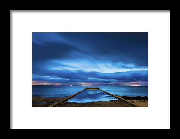 Clouds Framed Print featuring the photograph Glass Reflections by Joe Leone