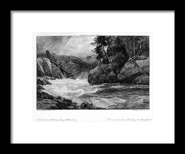 Engraving Framed Print featuring the drawing Glen Affaric, 1903.artist Robert Walker by Print Collector