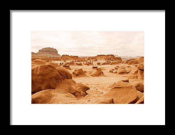 Scenics Framed Print featuring the photograph Goblin Valley, Ut by Jhorrocks