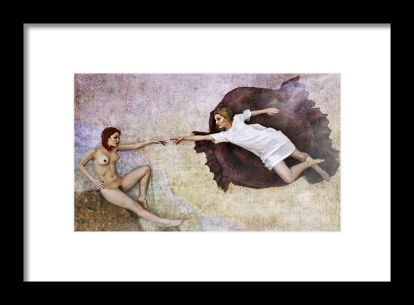 Osmington Framed Print featuring the photograph God And Eve by Kenp