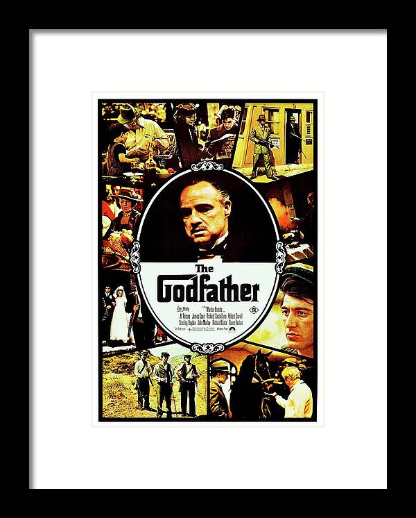 1972 Framed Print featuring the photograph Godfather by Globe Photos