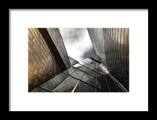 Guggenheim Framed Print featuring the photograph Gold And Silver Walls... by Gilbert Claes