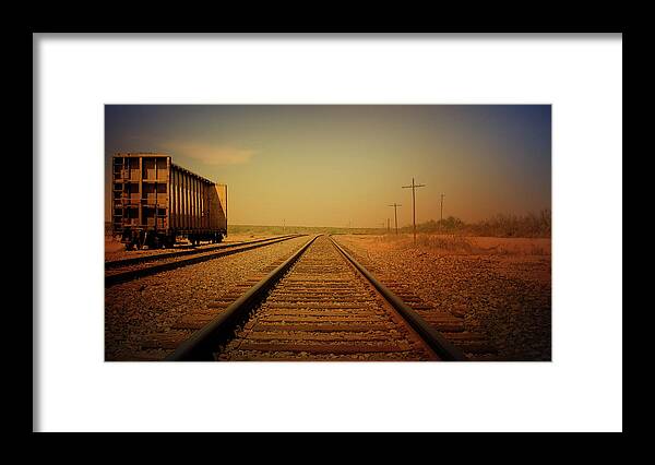 Rail Transportation Framed Print featuring the photograph Golden Hour by Steve Gregory Photography