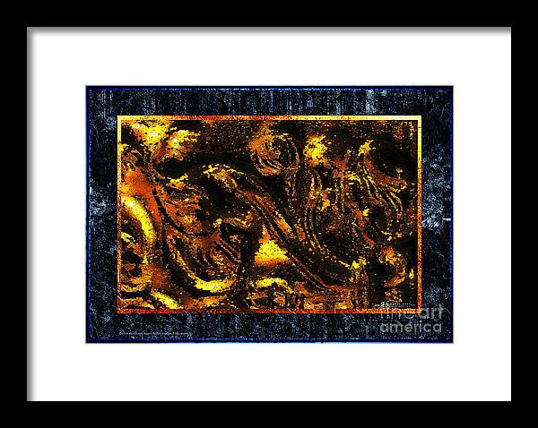 Gold Framed Print featuring the photograph Golden Ship of Stars and Dreams by Aberjhani