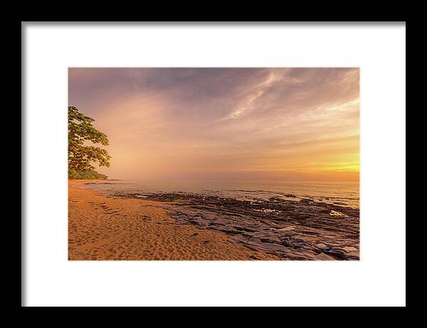 Sunset Framed Print featuring the photograph Golden Sunset by Georgia Clare