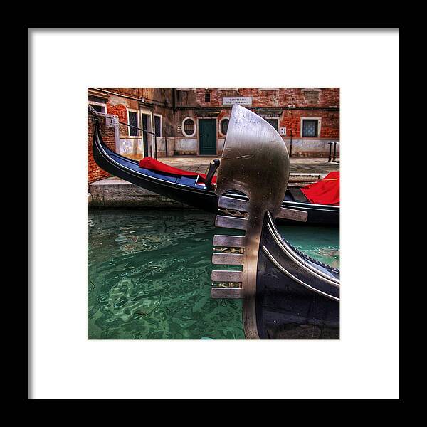  Framed Print featuring the photograph Gondola Fin by Al Harden