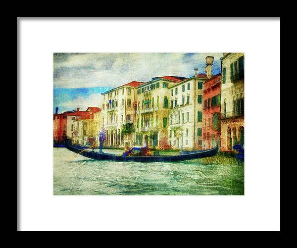 Gondola Framed Print featuring the photograph Venice Gondola Ride by Jill Love