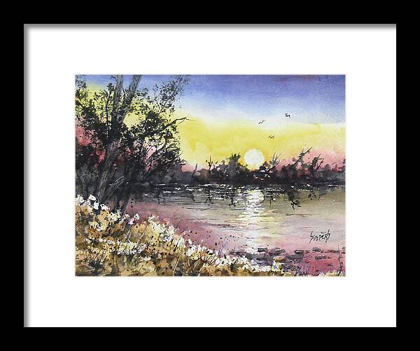 Sun Framed Print featuring the painting Good Morning by Sam Sidders