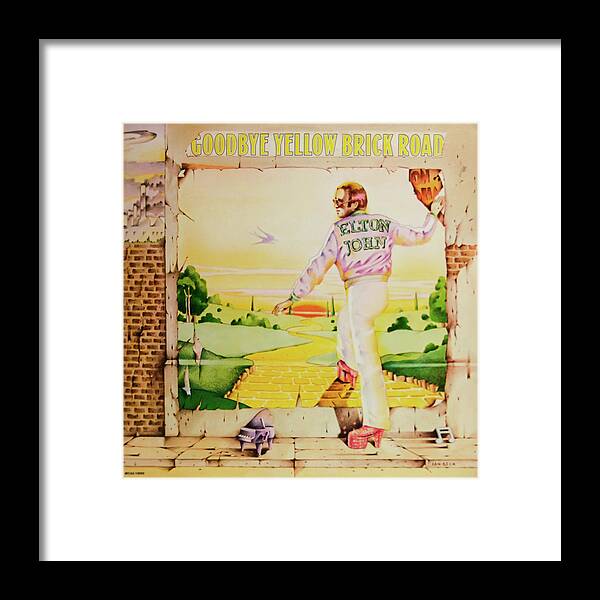 Goodbye Yellow Brick Road Framed Print featuring the mixed media Goodbye Yellow Brick Road by Robert VanDerWal