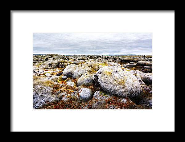 Landscape Framed Print featuring the photograph Gorgeous Iceland Landscape With Lava by Ivan Kmit