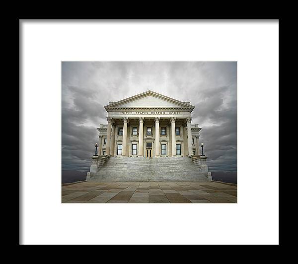 Steps Framed Print featuring the photograph Government Building Fantasy by Ed Freeman