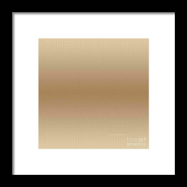 Colors Framed Print featuring the digital art Gradient G16 Light Brown by Monica C Stovall