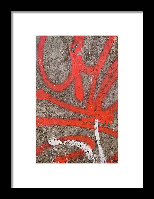 Unhygienic Framed Print featuring the photograph Graffiti Grunge Concrete by Shayes17